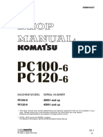 5695026-Komatsu Service Pc100-6 Pc120-6 Shop Manual Excavator Repair Book PDF