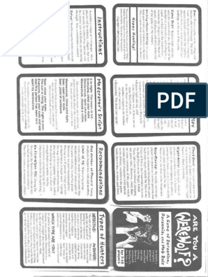 49++ Kartu werewolf pdf information
