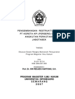 RESTRUKTURISASI KERETA API JABOTABEK