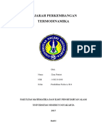 Makalah Sejarah Perkemb. Termodinamika