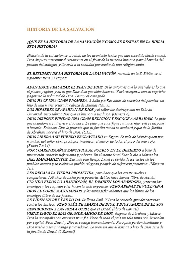 Historia de La Salvación David Jesús