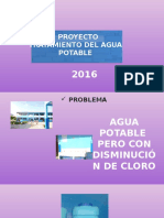 Proyecto Agua de Consumo 2016