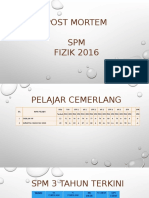 Post Mortem SPM FIZIK 2016