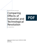 Comparison of Industrial Vs Technological Revolution