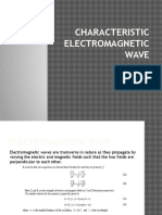 Characteristic Electromagnetic Wave