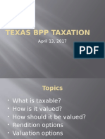 Texas BPP Taxation 2017