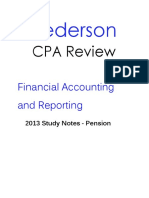 Pederson CPA Review FAR Notes Pension