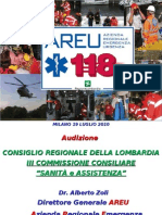 Regione Lombardia: Az. Regionale Emergenza Urgenza Slides Attivita'