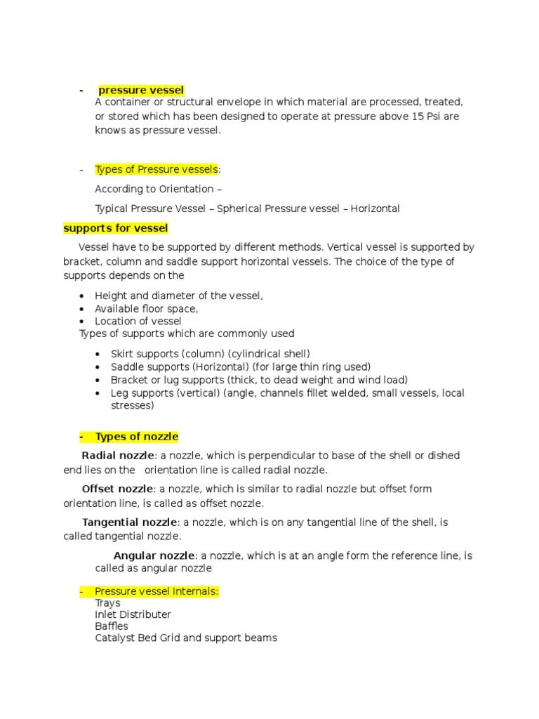Pressure Vessel Design and Maintenance Guide | PDF | Valve | Stress ...