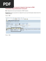 Display GL Account Long Text Instead of Short Text in FB03 Transaction Using Enhancement Framework