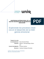 Explorando la relación entre la inteligencia emocional y los procesos creativos en estudiantes de 5° grado