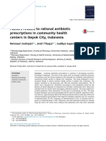 Factors Related To Rational Antibiotic Prescriptions in Community Health Centers in Depok City, Indonesia