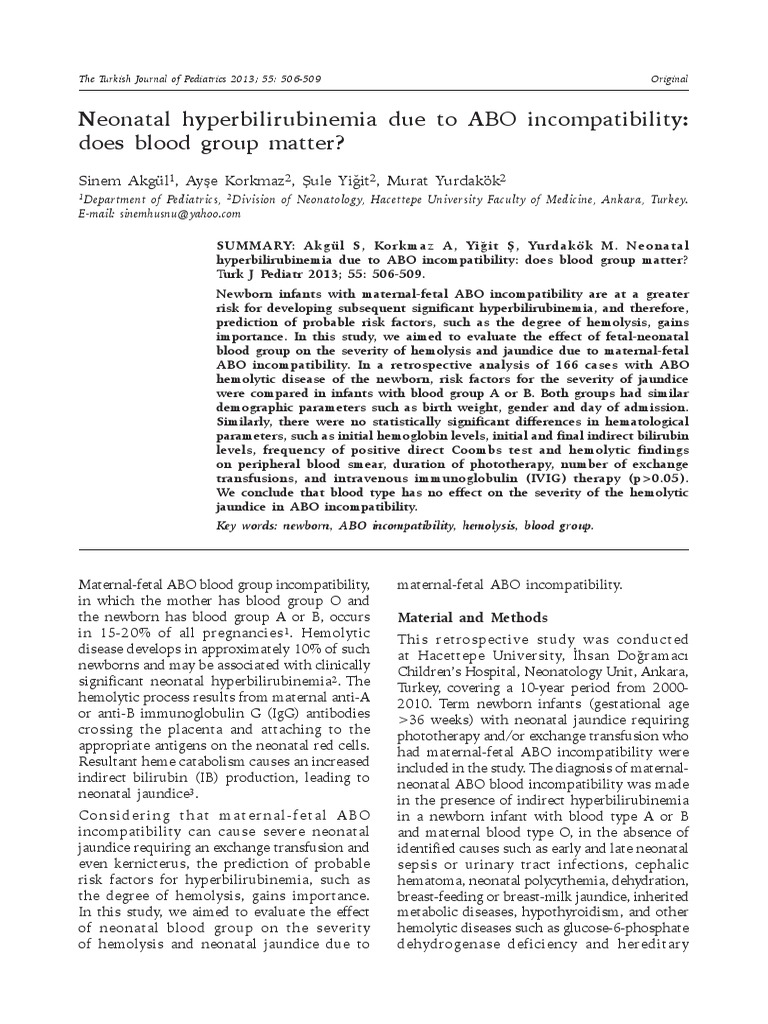 journal ABO Blood Type Blood Transfusion Free 30day Trial Scribd