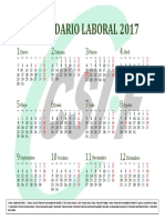Calendario Laboral 2017