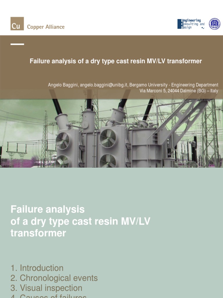 Transformer Failure Case Study Transformer Insulator (Electricity)