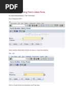 Working With Floating Field in Adobe Forms