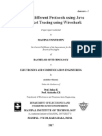 Study of Different of Protocols Using Java and Packet Tracing Using Wireshark