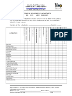 Informe de Rendimiento Académico Por Trimestre