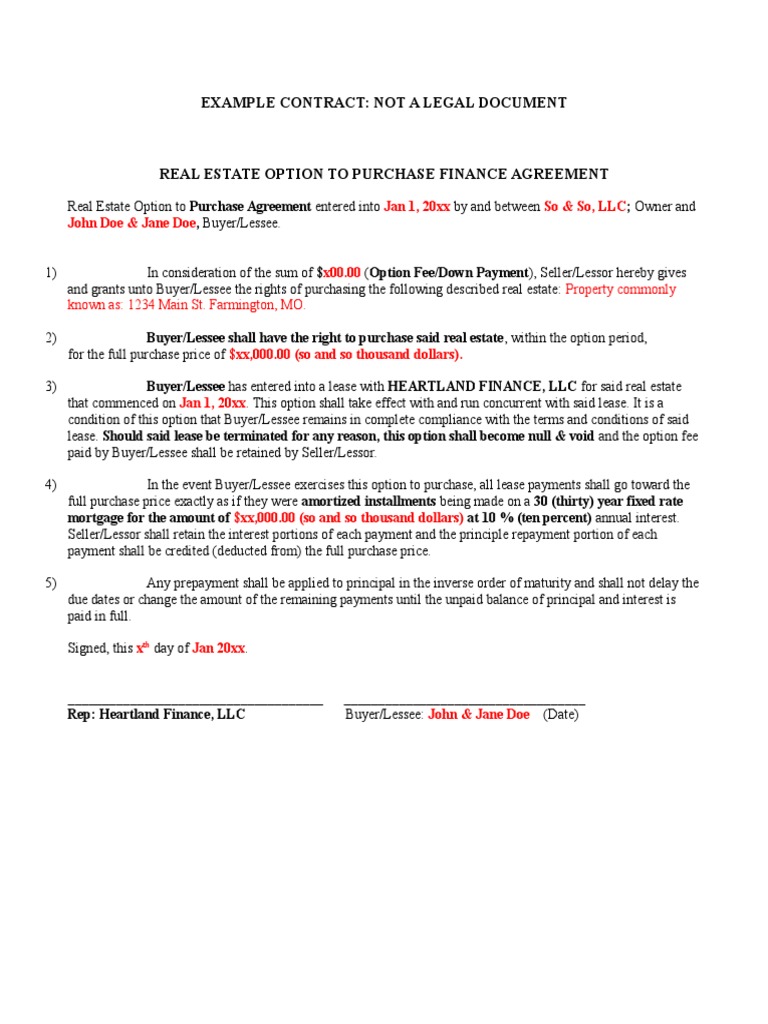 Example of Contract John Doe Lease Indemnity