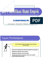 2 Identifikasi Model Empirik