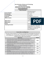 Course Specification DENT 575 - 2016 - 2017