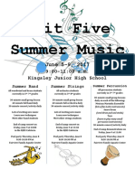 summer music flyer