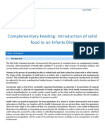 Complimentary Feeding Weaning Introduction of Solid Food to an Infants Diet 2013