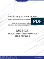Edital SESI Música Popular 2017 PDF