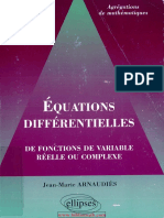 Arnaudiès-Équations Différentielles - de Fonctions de Variable Réelle Ou Complexe