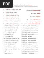 Download Types of Chemical Reaction Worksheet Practice Answers by kheil013 SN345413836 doc pdf