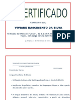 Certificado LIBRAS