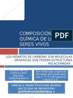 Composición química de los seres vivos: hidratos de carbono