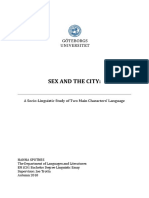 Sex and The City:: A Socio-Linguistic Study of Two Main Characters' Language