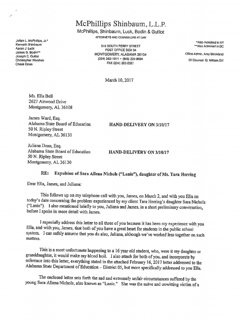Expulsion Letter PDF