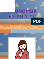 Pronombres Yo y Tú