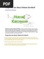 Download Pengertian Dan Bunyi Hukum Kirchhoff by Nur Inayana SN345429350 doc pdf