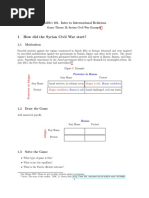 Syria Civil War Worksheet