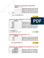 Calculo de Rendimiento de Maquinarias