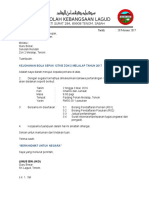 SURAT Makluman Pertandingan Bola Sepak