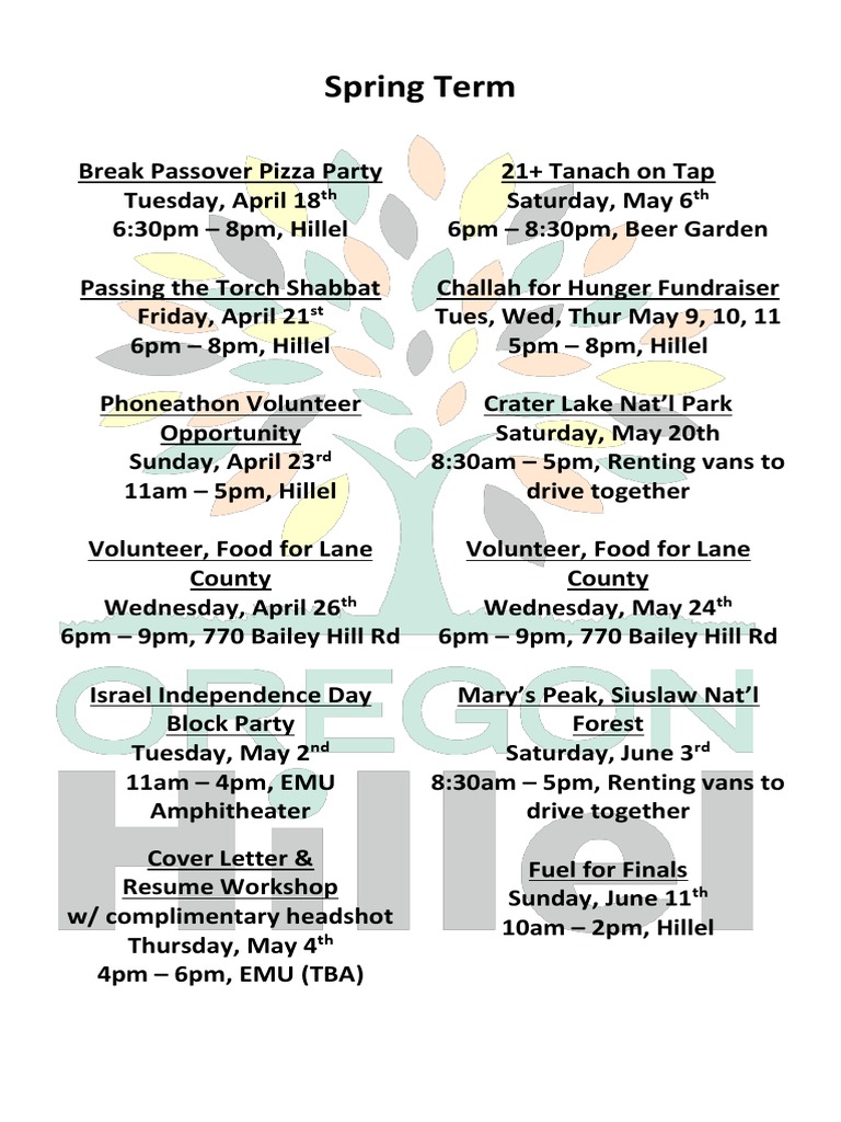 Spring Events | PDF