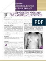 Mamoplastia de Aumento Con Anestesia Tumescente