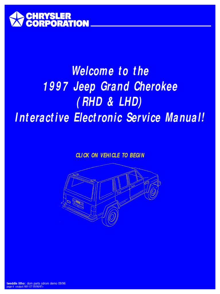 1997 Jeep チェロキー サービスマニュアル 1997 Jeep Grand Cherokee Service Manual | PDF | Screw | Motor Oil