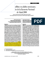 2007 - Diabetes Mellitus en Adultos Mexicanos. Resultados ENSA 2000