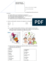 Examen de Salida 3°grado