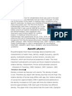 Aquatic Physics: Relative Density