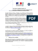 Convocatoria Conacyt-Gobierno Frances 2017