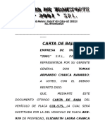 Carta de Baja 2001