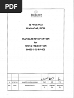 Specification for Piping fabrication