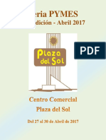 Información General - Feria Pymes Plaza Del Sol - Abril 2017