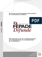 El Reto de las Instituciones, ONG's de la Sociedad Civil en la Construcción de la Democracia en México - FEPADE.pdf